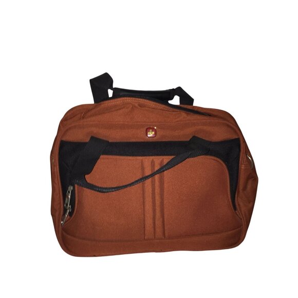 Swissgear Wenger Brown Travel Duffel Bag With Multiple Compartments & Adjustable - Picture 1 of 5